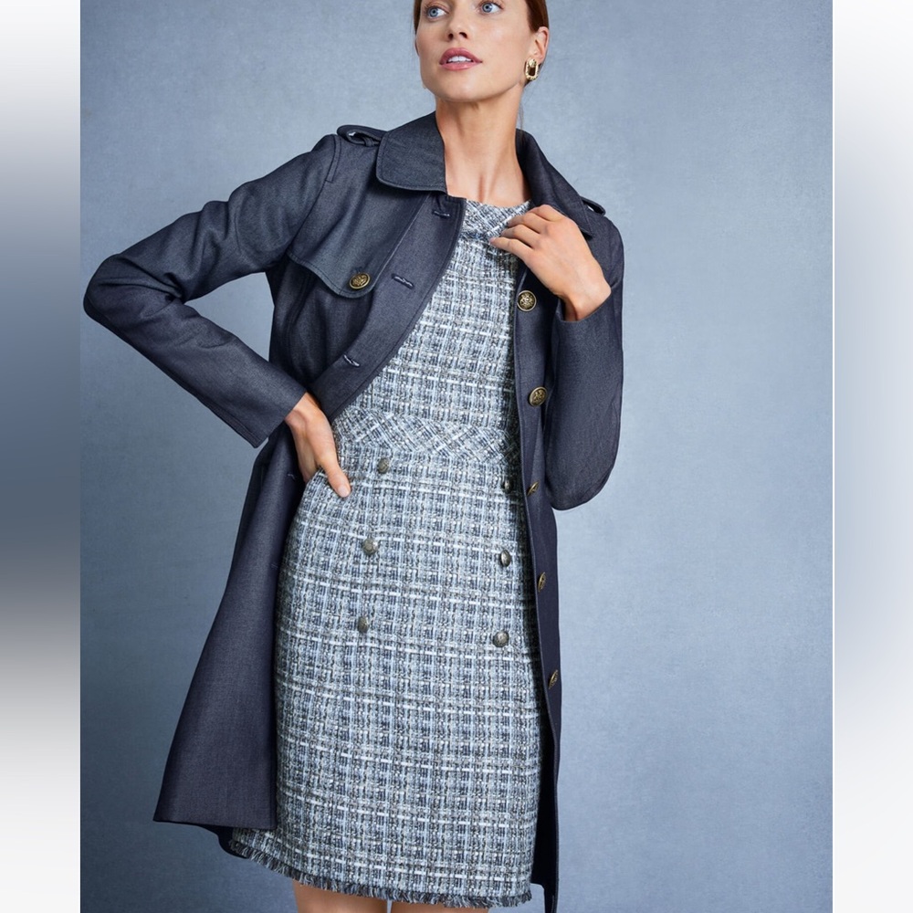 TALBOTS AMERICANA TWEED SHIFT DRESS Size 12 NEW - Picture 11 of 11
